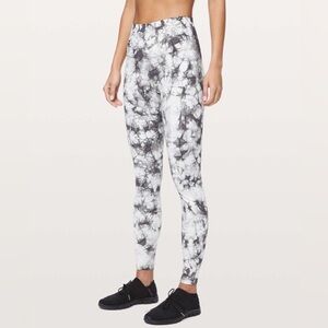 LULULEMON Wunder Under Hi-Rise 7/8 Tight Full-On Luxtreme 25" White Grey, Size 2